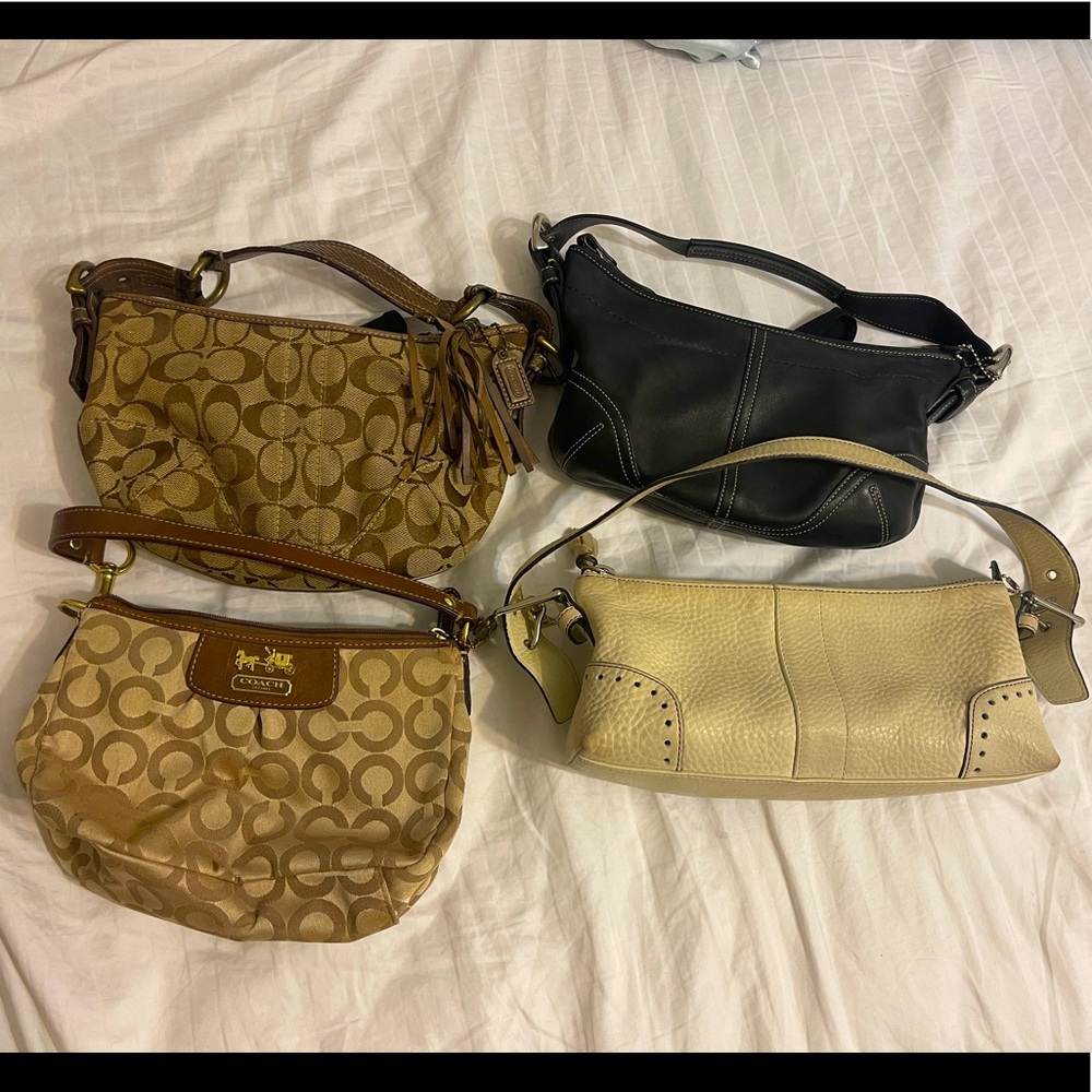 ❌❌SOLD❌❌ Bundle lot of 4 Coach handbags in EUC and GUC